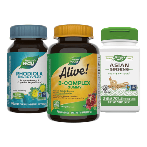 Natures's Way Rhodiola, b-complex, and asian ginseng Sku:BUNDLE