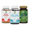 Natures's Way Brain builder, cool, calm and collected, and growing bones and muscles gummy.  Sku:BUNDLE