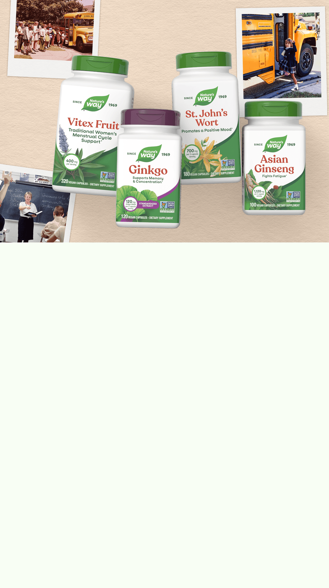 Back to routine herbs bottles
