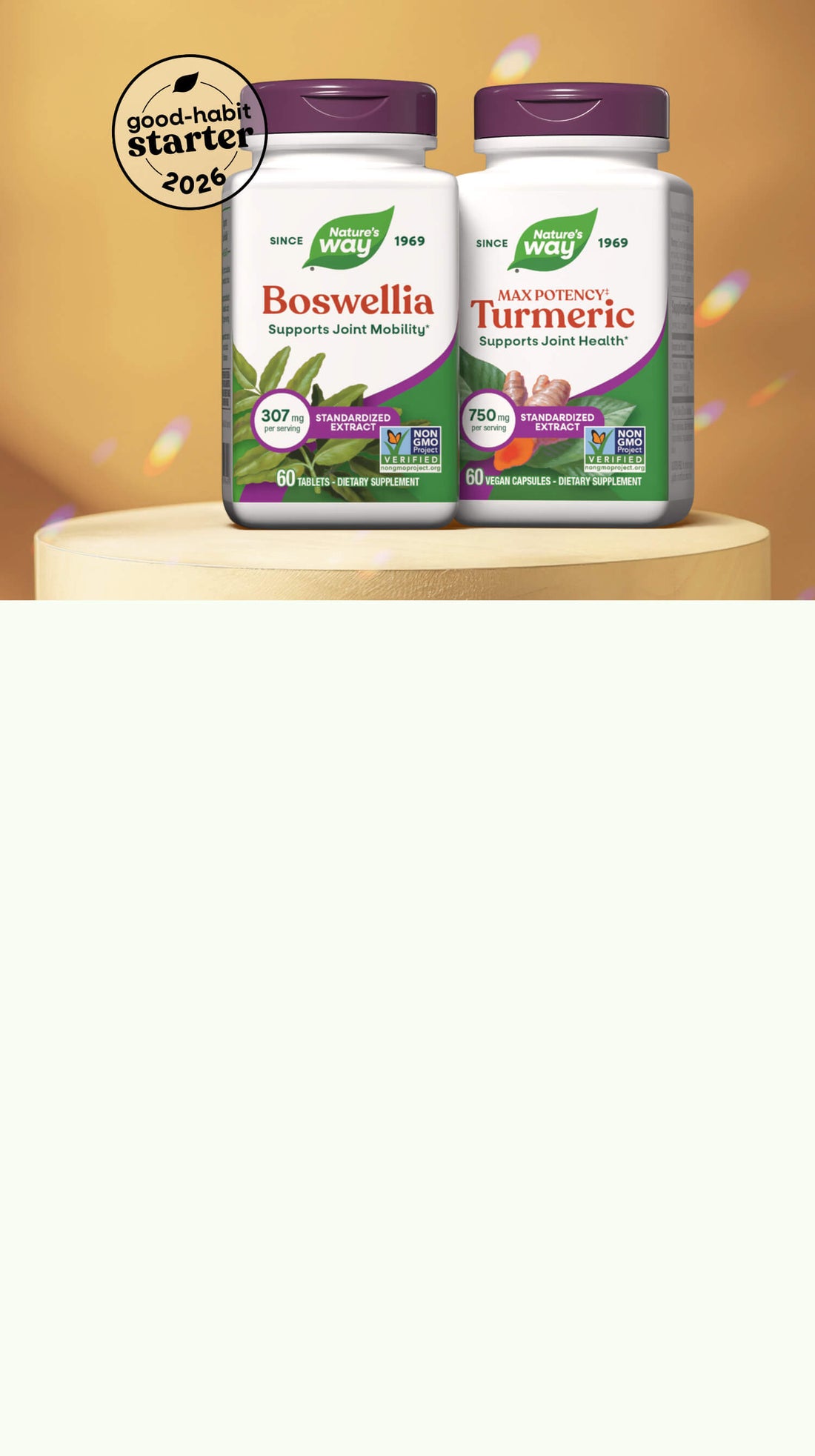 Nature's Way joint support products.