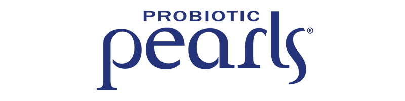 Probiotic pearls logo in blue
