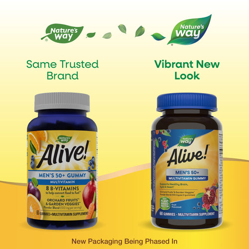 Nature's Way® | Alive!® Men's 50+ Gummy Multivitamin Sku:15902