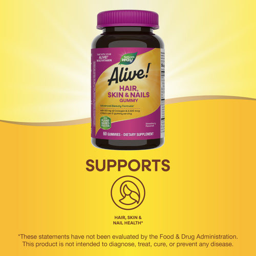 Nature's Way® | Alive!® Hair, Skin & Nails Gummies Sku:11534