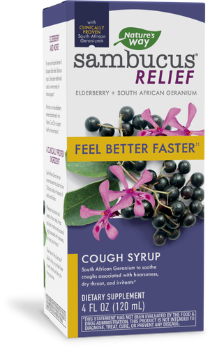 Natures's Way Sambucus Cough Relief + Immune Syrup Sku:13673