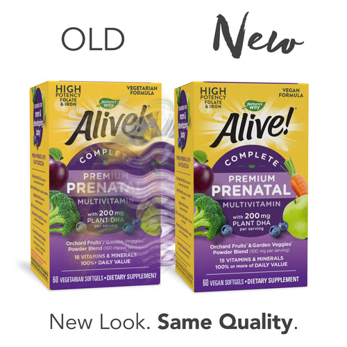 Nature's Way® | Alive!® Premium Prenatal Multivitamin Sku:11209