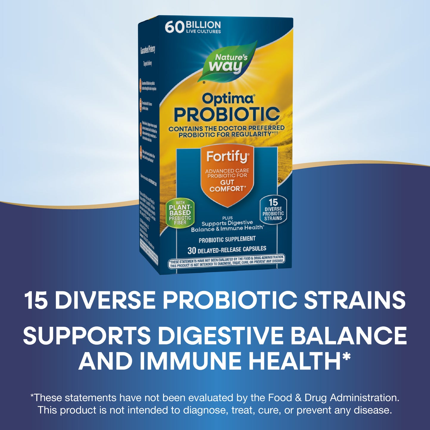 <{%MAIN6_15783%}>Nature's Way® | Fortify® Optima® Advanced Care 60 Billion Probiotic