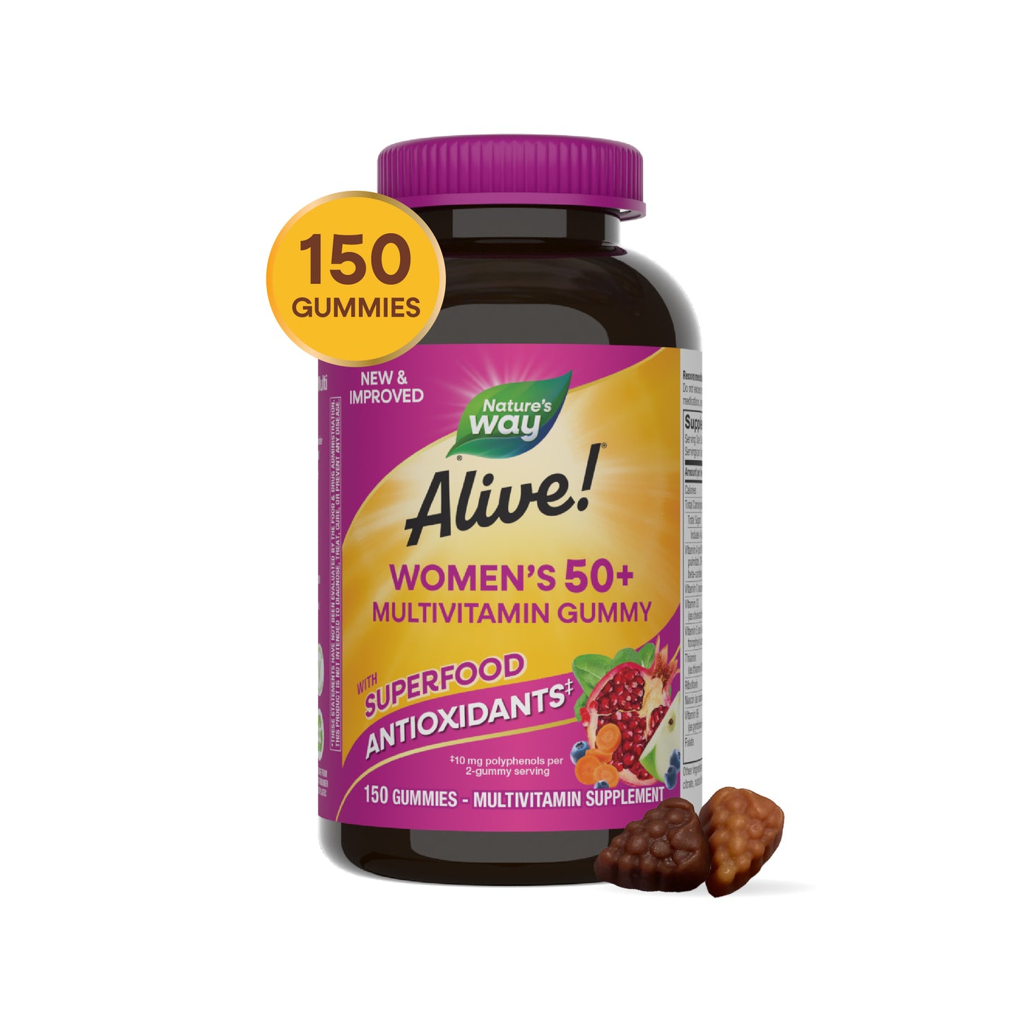 <{%MAIN7_14068%}>Nature's Way® | Alive!® Women's 50+ Gummy Multivitamin