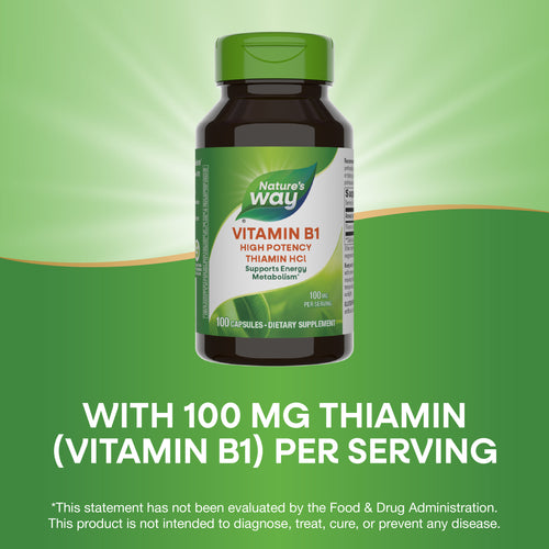 Nature's Way® | Vitamin B1 High Potency Thiamin HCl Sku:40411