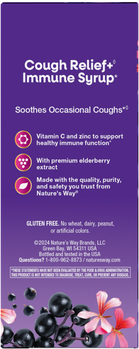 Nature's Way® | Sambucus Cough Relief + Immune Syrup Sku:13673