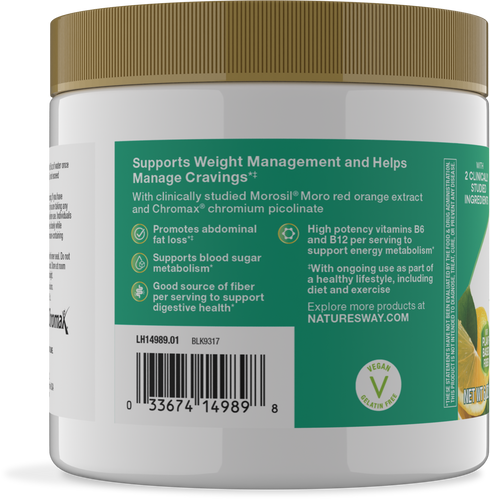 Nature's Way® | Weight Manager Drink Mix Powder - left side of pack Sku:14989