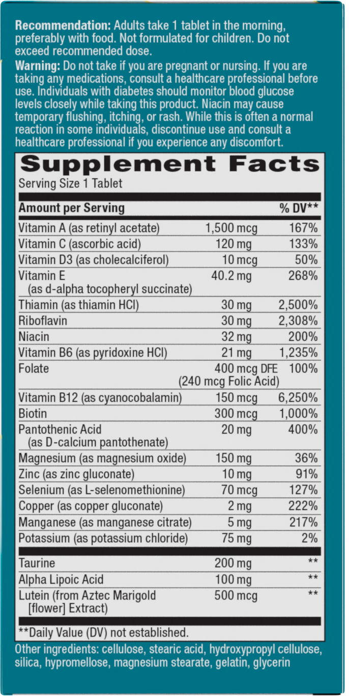 <{%MAIN2_60038%}>Alpha Betic Multivitamin - right side of pack