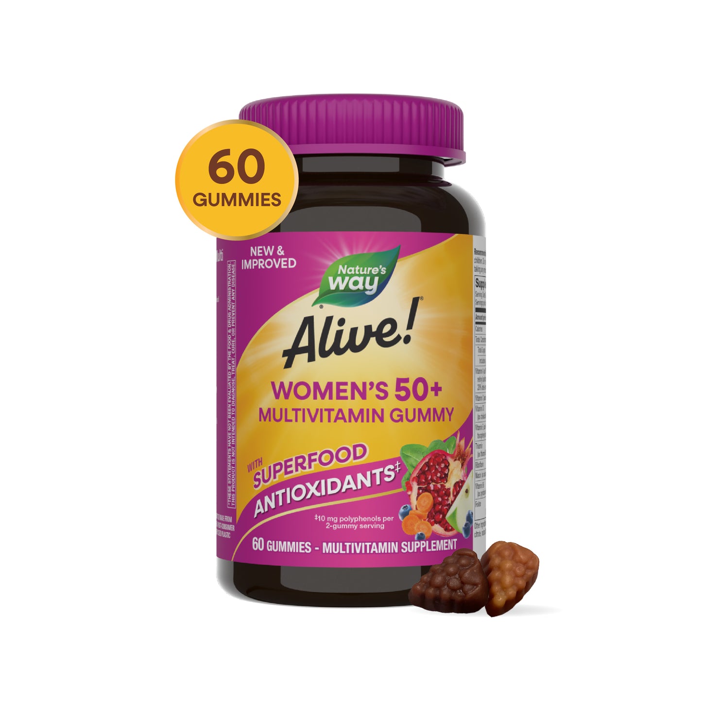 <{%MAIN7_15904%}>Nature's Way® | Alive!® Women's 50+ Gummy Multivitamin