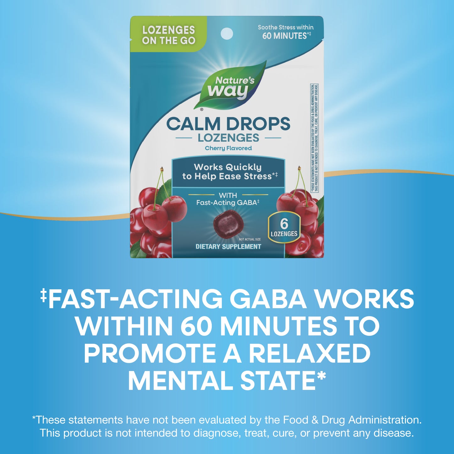 <{%MAIN3_15063%}>Nature's Way® | Calm Drops Cherry Lozenges