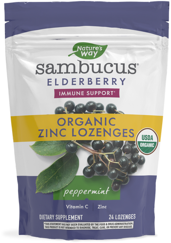 Natures's Way Sambucus Zinc Lozenges - Short Expiration Sale² Sku:12088E