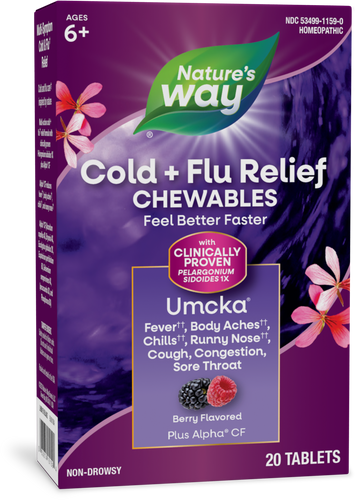 Natures's Way Umcka® Cold+Flu Chewables Sku:15159