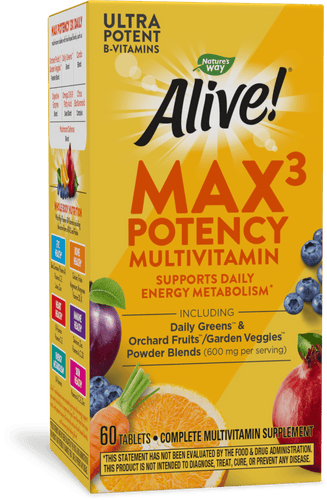 Natures's Way Alive!® Max3 Potency Multivitamin-Last Chance¹ Sku:14926