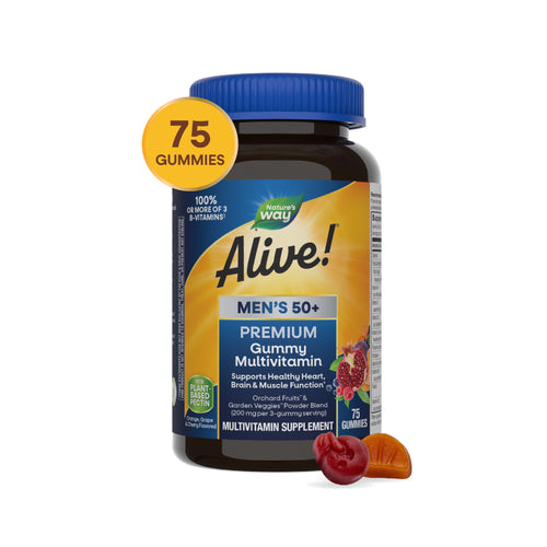 Nature's Way® | Alive!® Premium Men's 50+ Gummy Multivitamin Sku:15898