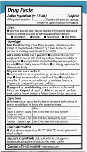 Nature's Way® | Umcka® ColdCare Alcohol-Free Drops Sku:15791