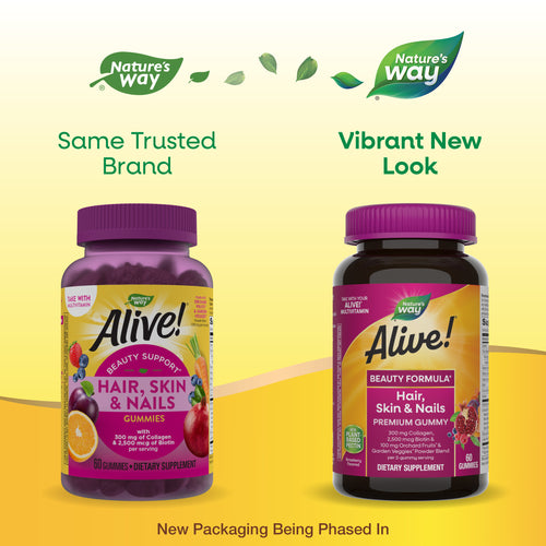 Nature's Way® | Alive!® Premium Hair, Skin & Nails Gummies Sku:11973