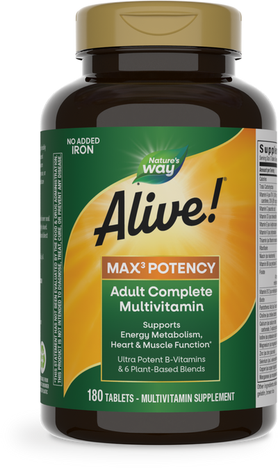 Alive!® Max3 Daily Multivitamin Without Iron