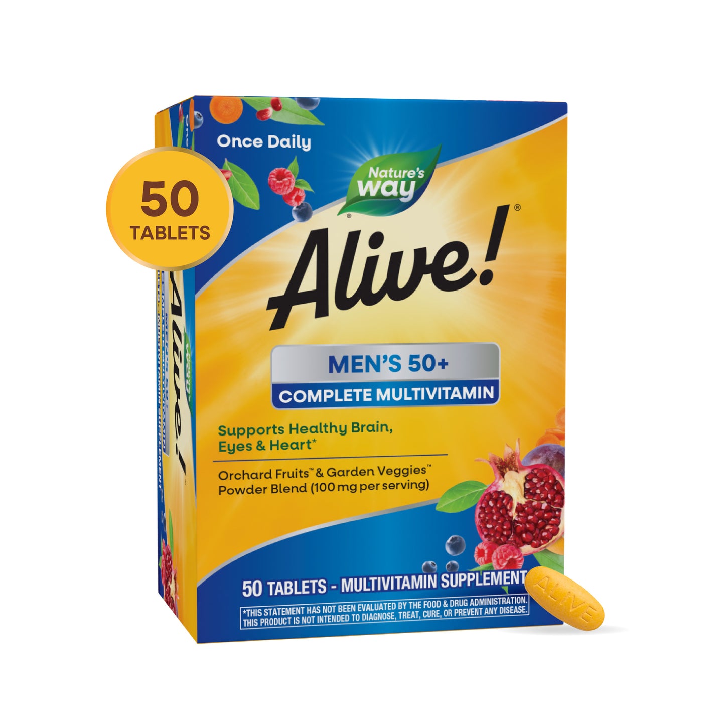 <{%MAIN2_13661%}>Nature's Way® | Alive!® Men's 50+ Complete Multivitamin