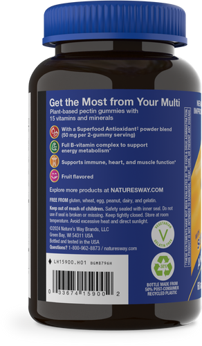 Alive! Men’s Gummy Multivitamin - left side of pack Sku:15900