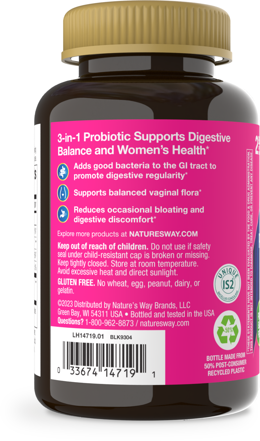 <{%MAIN3_14719%}>Nature's Way® | 3-in-1 Probiotic Women's Gummy