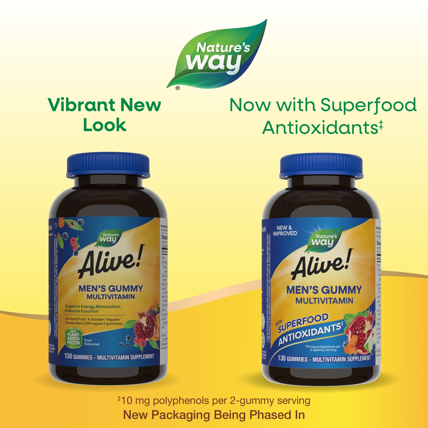 <{%MAIN1_14031%}>Nature's Way® | Alive!® Men's Gummy Multivitamin