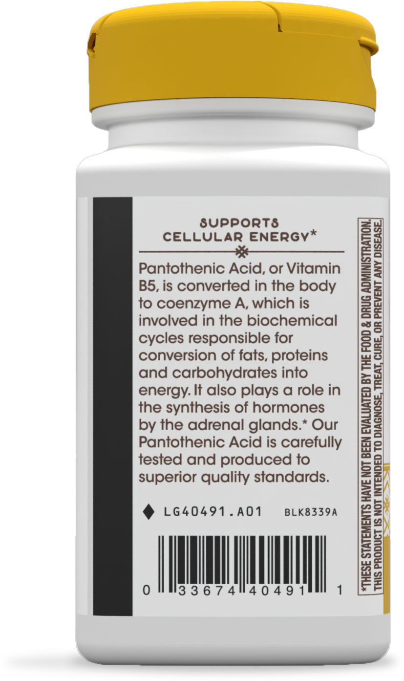 <{%MAIN3_40491%}>Nature's Way® | Pantothenic Acid Vitamin B5