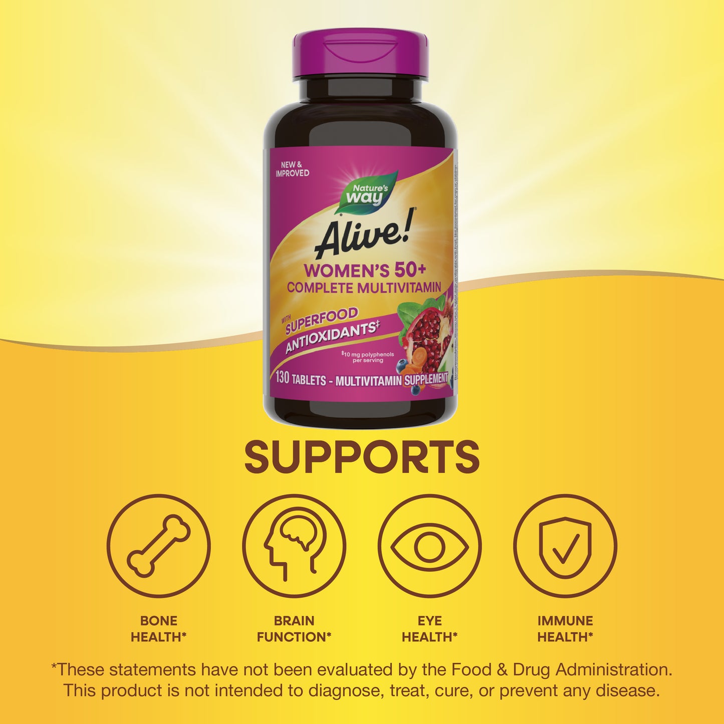 <{%MAIN5_14210%}>Nature's Way® | Alive!® Women's 50+ Complete Multivitamin