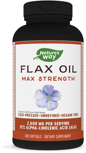 Natures's Way Flax Oil Max Strength‡ Sku:15425