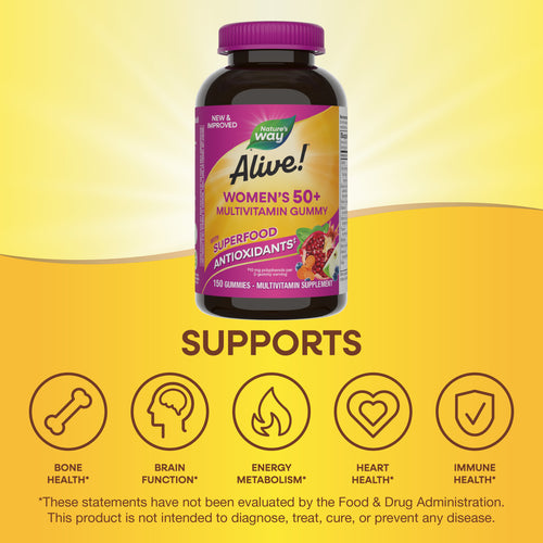 Nature's Way® | Alive!® Women's 50+ Gummy Multivitamin Sku:14068