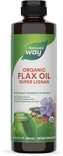 Natures's Way Organic Flax Oil Super Lignan Sku:15428