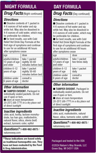 Nature's Way® | Umcka® Cold Care Day+Night Soothing Hot Drink Sku:10601