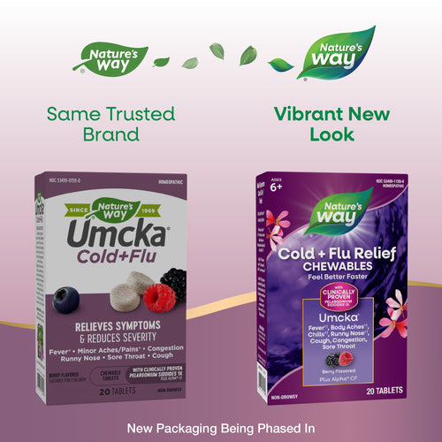 Nature's Way® | Umcka® Cold+Flu Chewables Sku:15159