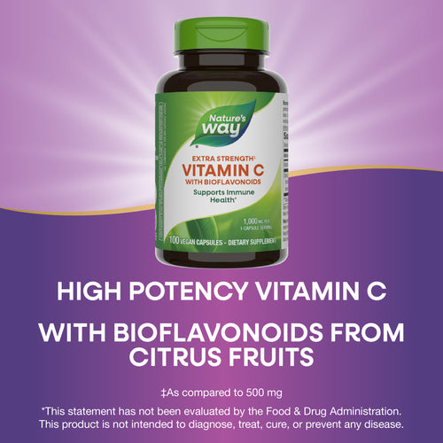 Nature's Way® | Vitamin C with Bioflavonoids Extra Strength‡ Sku:15464