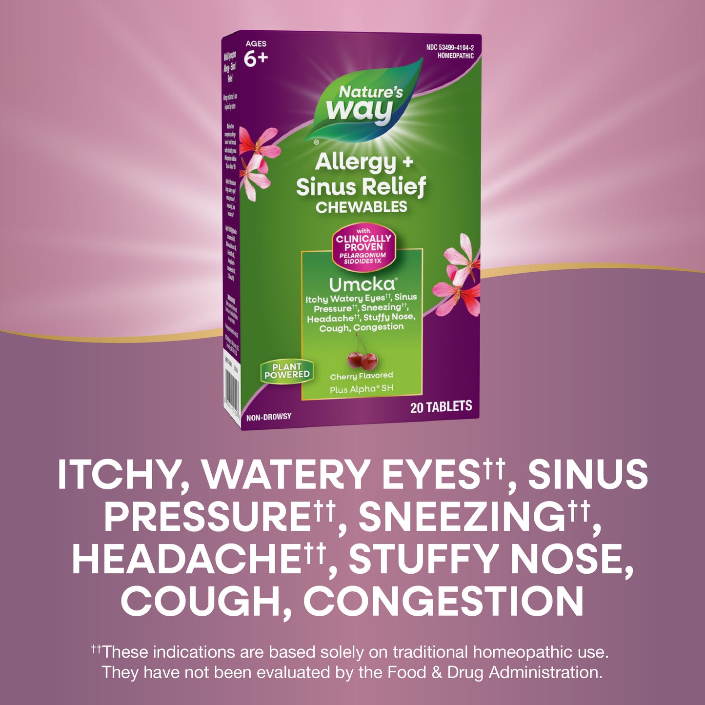 <{%MAIN6_12194%}>Nature's Way® | Umcka® Allergy+Sinus Chewables