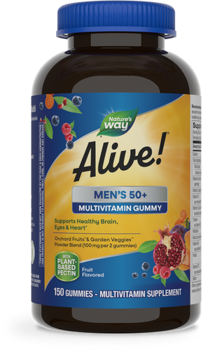 Natures's Way Alive!® Men’s 50+ Gummy Multivitamin Sku:14067