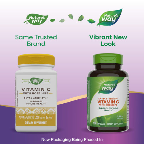 Nature's Way® | Vitamin C with Rose Hips Extra Strength‡ Sku:40312