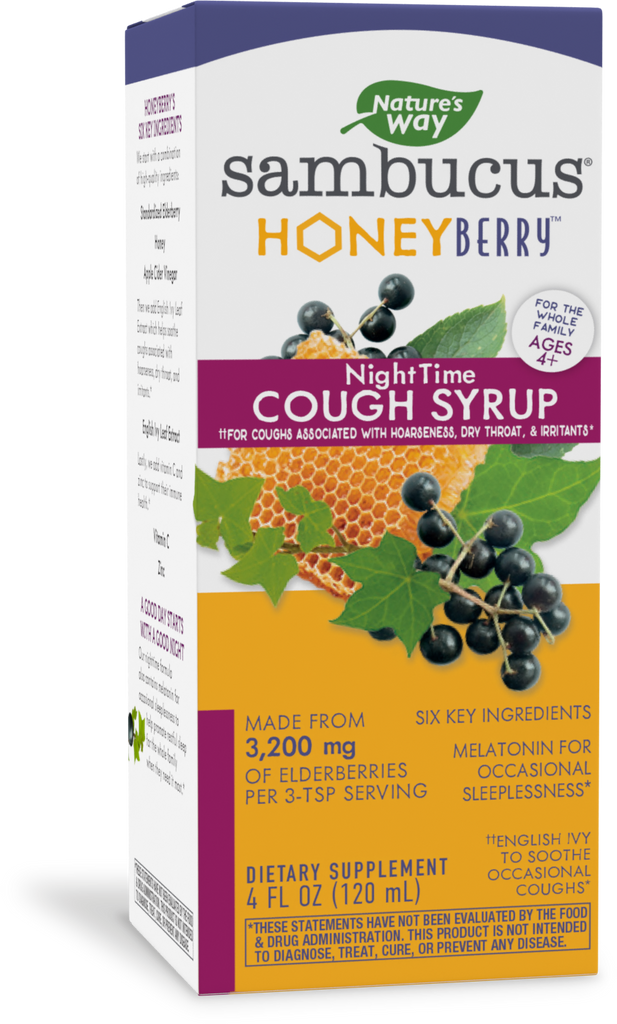 Sambucus HoneyBerry NightTime Cough Syrup for Kids-Last Chance ◊