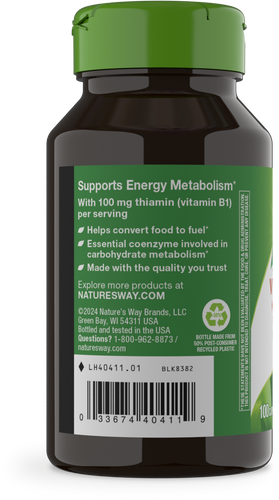 Nature's Way® | Vitamin B1 High Potency Thiamin HCl Sku:40411