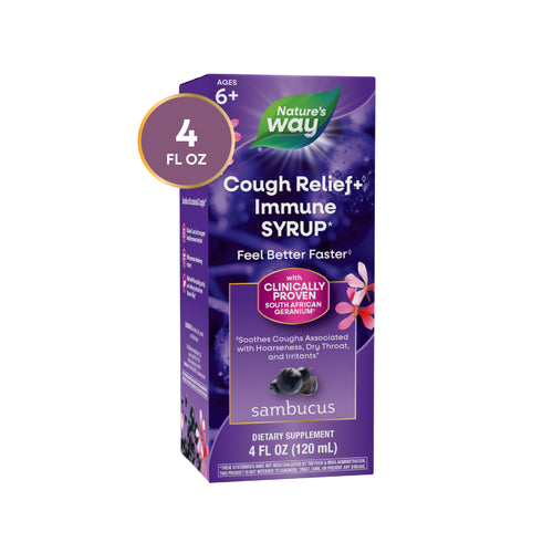 Nature's Way® | Sambucus Cough Relief + Immune Syrup Sku:13673