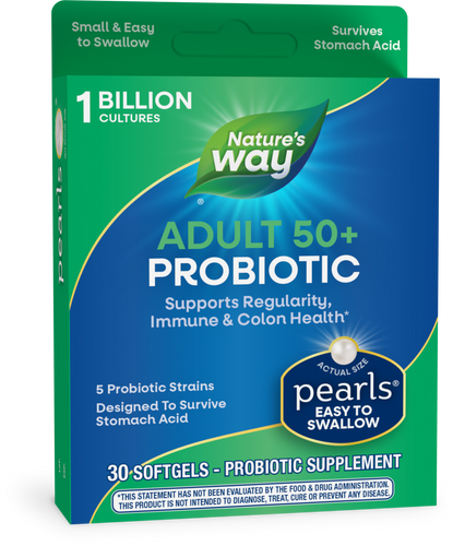 Natures's Way Probiotic Pearls® Adults 50+ Sku:10510