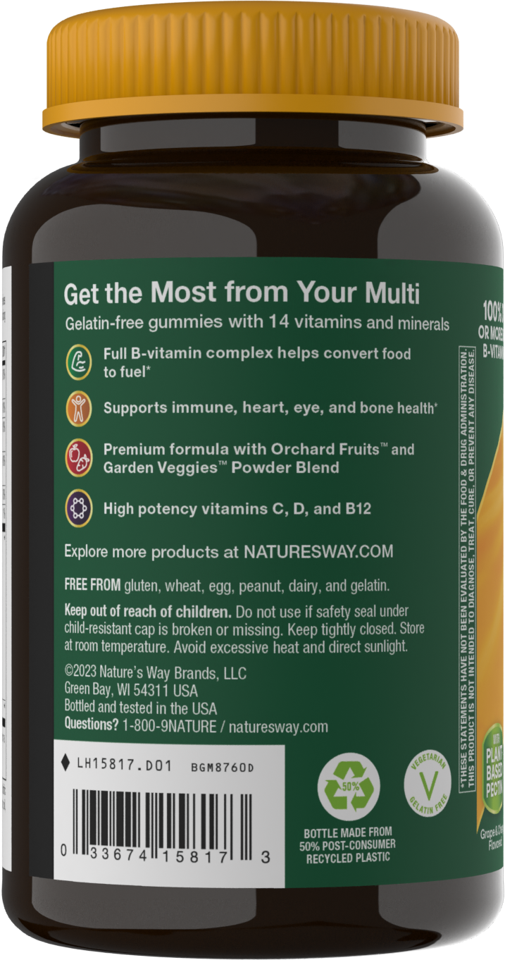 <{%MAIN4_15817%}>Nature's Way® | Alive!® Premium Adult Multivitamin Gummies