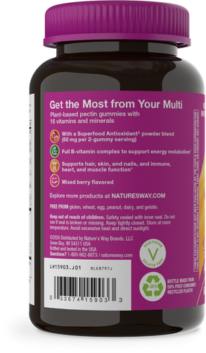 Nature's Way® | Alive! Women’s Gummy Multivitamin - left side of pack Sku:15903