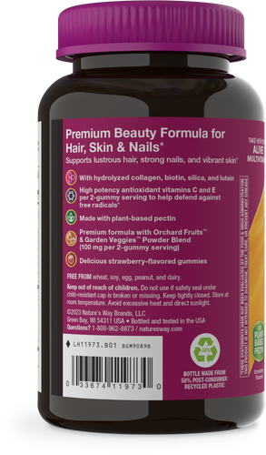 Nature's Way® | Alive!® Premium Hair, Skin & Nails Gummies Sku:11973