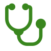 Green Stethoscope icon 