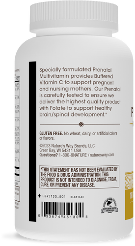 Nature's Way® | Prenatal Multivitamin with Buffered Vitamin C Sku:45130