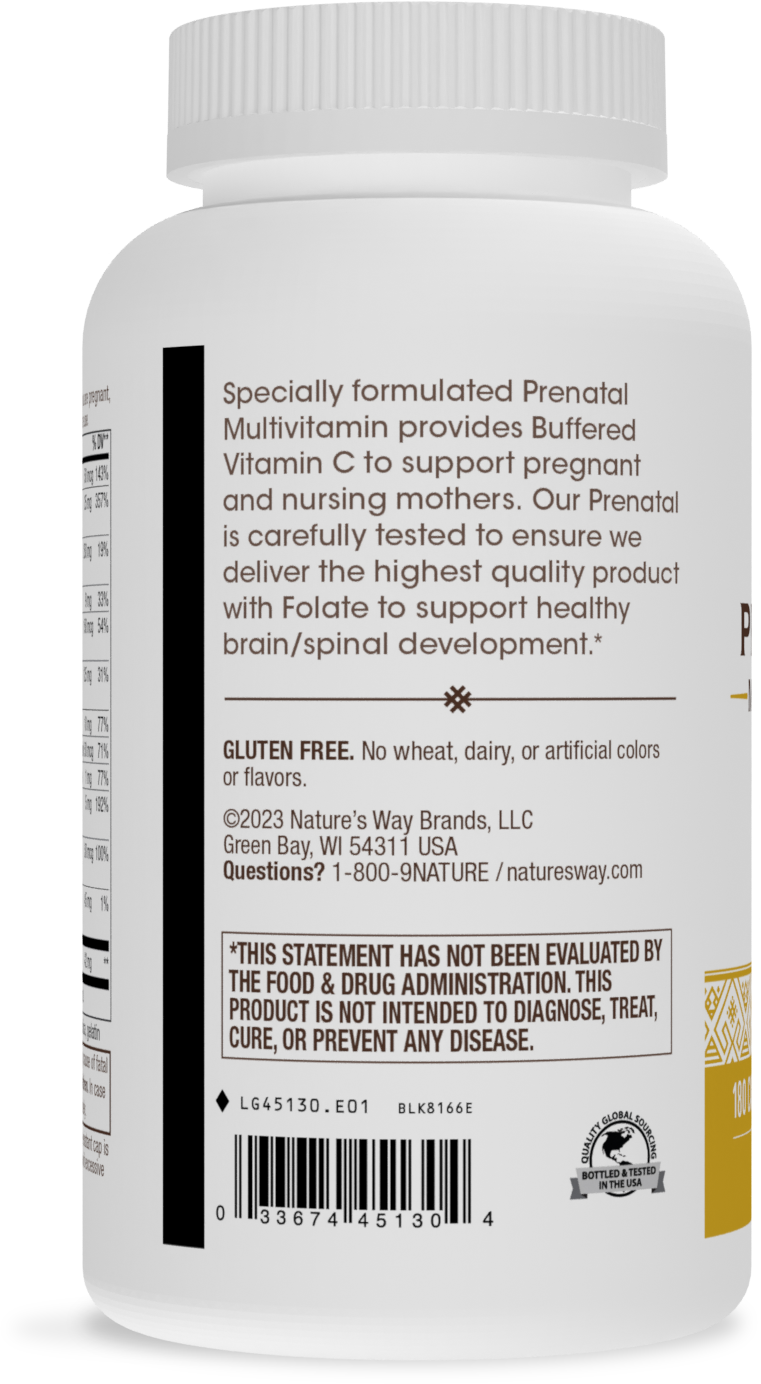 <{%MAIN3_45130%}>Nature's Way® | Prenatal Multivitamin with Buffered Vitamin C