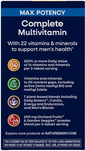 Nature's Way® | Alive!® Men's Max3 Daily Multivitamin Sku:15542